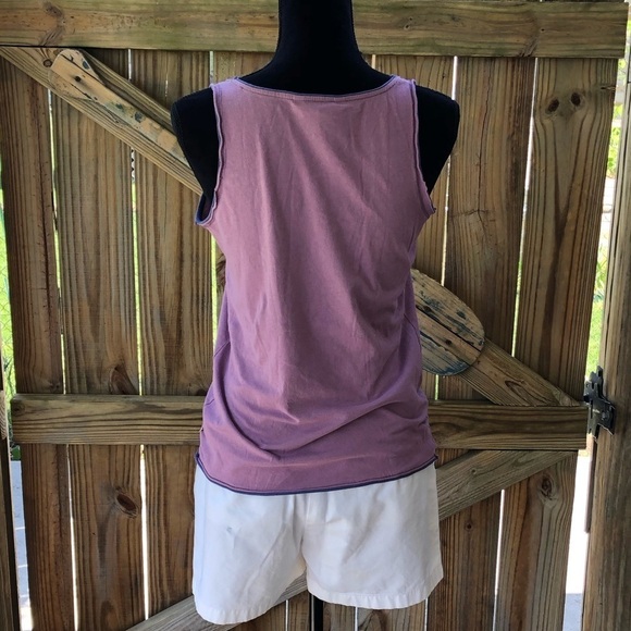 French Connection Purple Cotton Sleeveless Top - Picture 2 of 3